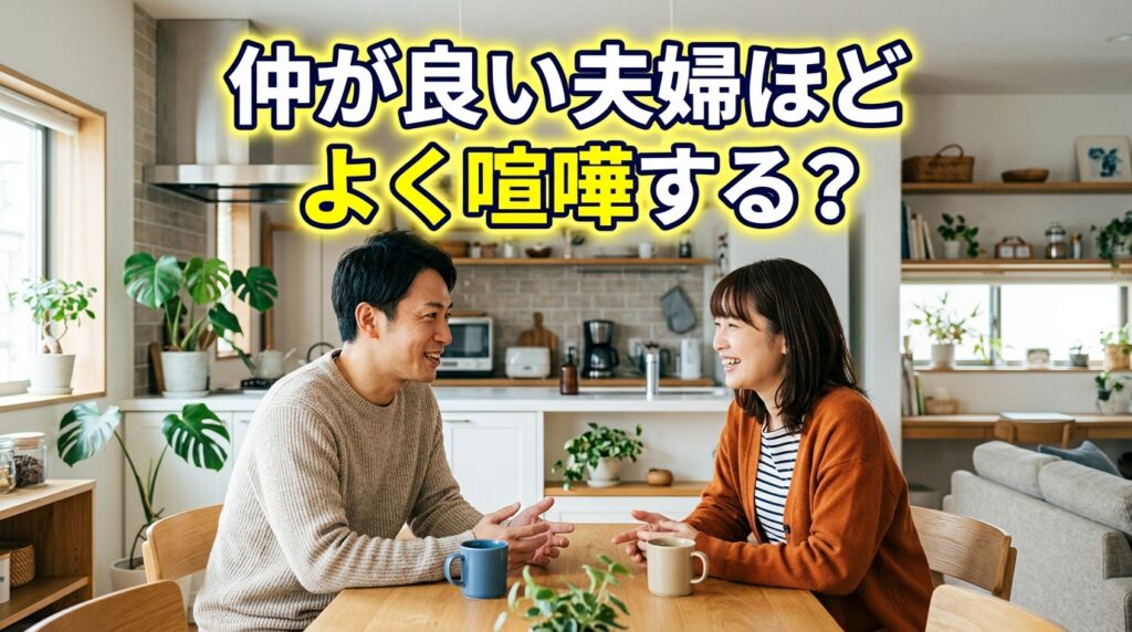 話し合う夫婦