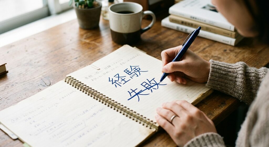 失敗を経験に書き換え