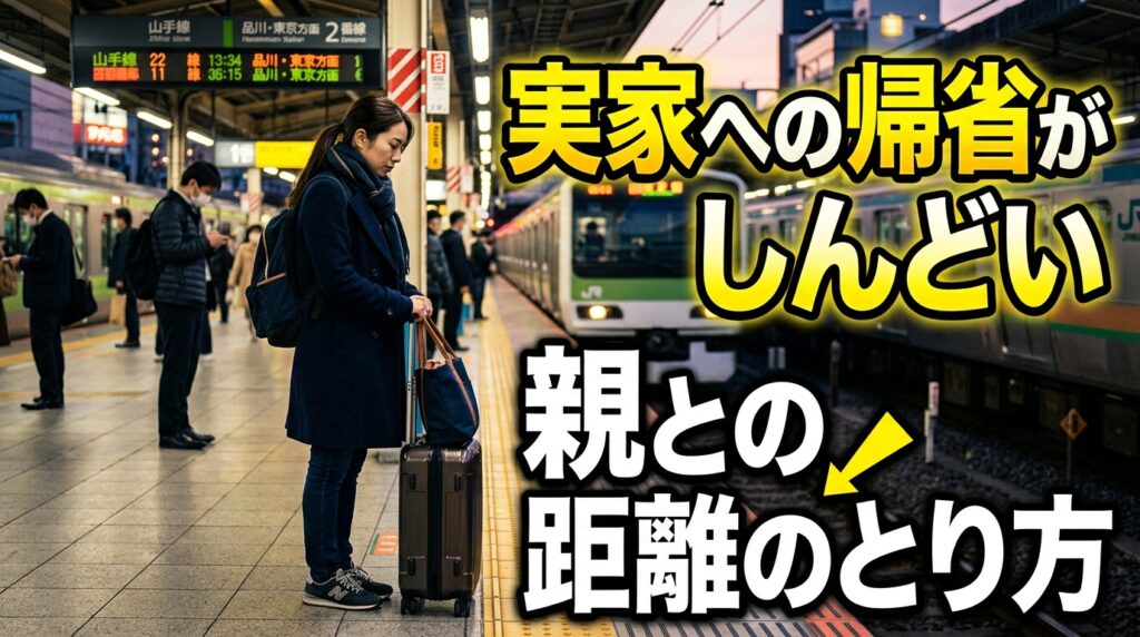 帰省をする人
